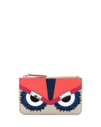 fendi monster leather keyring pouch multicolor|Fendi luggage accessories.